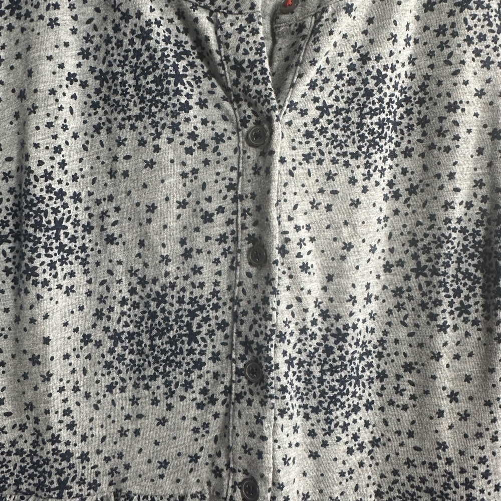 Boden Gray and Navy Blue Buttoned Sundress Dress - Picture 5 of 12